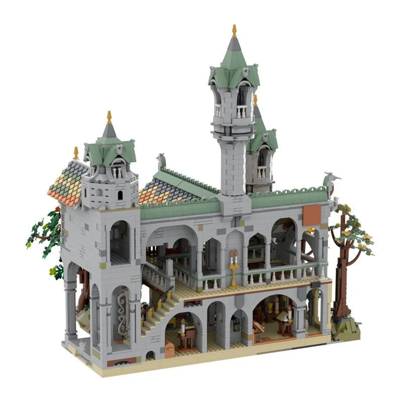 (Gobricks version) 6313pcs MOC-149444 10316 Rivendell Extension - Image 6