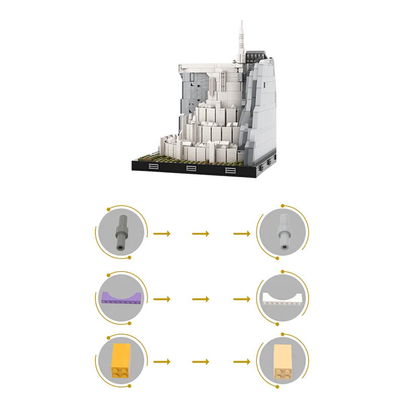 (Gobricks version) MOC-140900 The White City (Architecture Collection) - Image 8