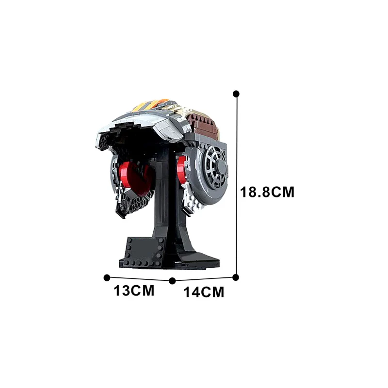 (Gobricks version) 637PCS MOC-176841 Bad Batch Helmet - OMEGA - Image 5
