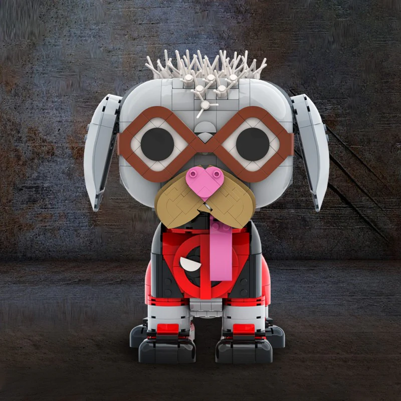 (Gobricks version) 640pcs MOC Deadpool Dog - Image 11