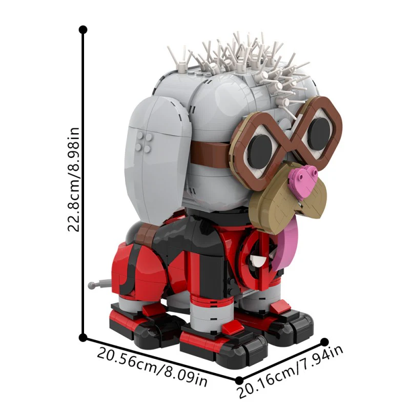 (Gobricks version) 640pcs MOC Deadpool Dog - Image 7