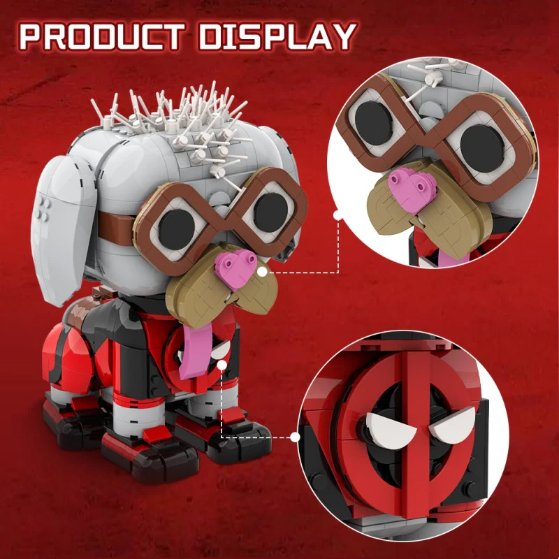 (Gobricks version) 640pcs MOC Deadpool Dog - Image 8