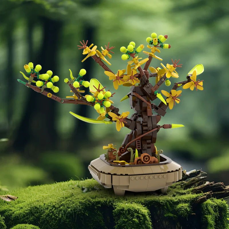 (Gobricks version) 643pcs MOC Apricot bonsai - Image 10