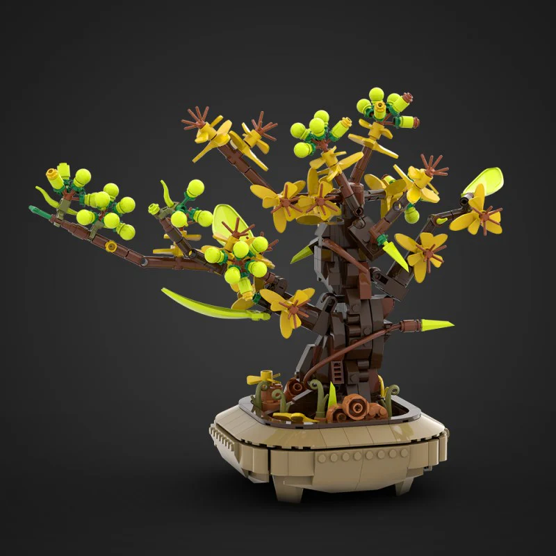(Gobricks version) 643pcs MOC Apricot bonsai - Image 11