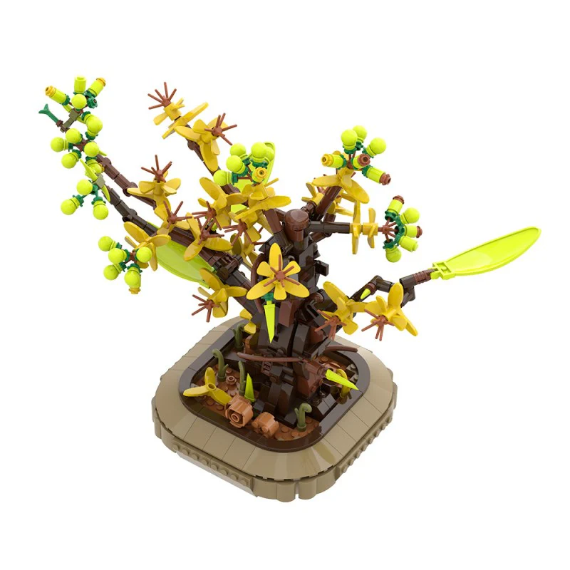(Gobricks version) 643pcs MOC Apricot bonsai - Image 2
