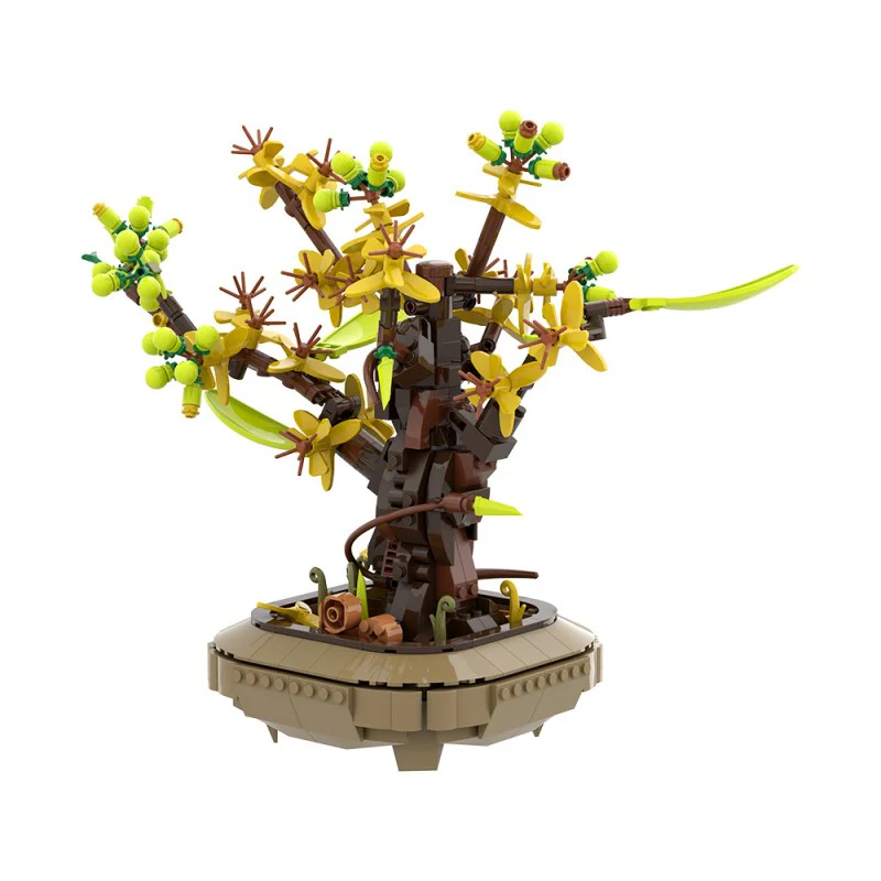 (Gobricks version) 643pcs MOC Apricot bonsai - Image 4