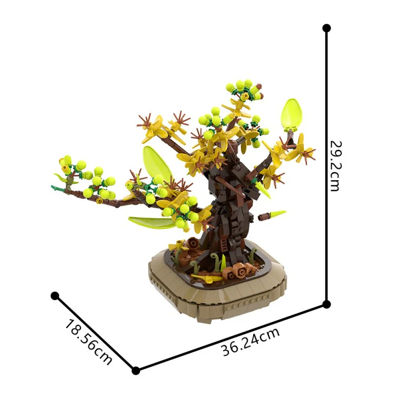 (Gobricks version) 643pcs MOC Apricot bonsai - Image 6