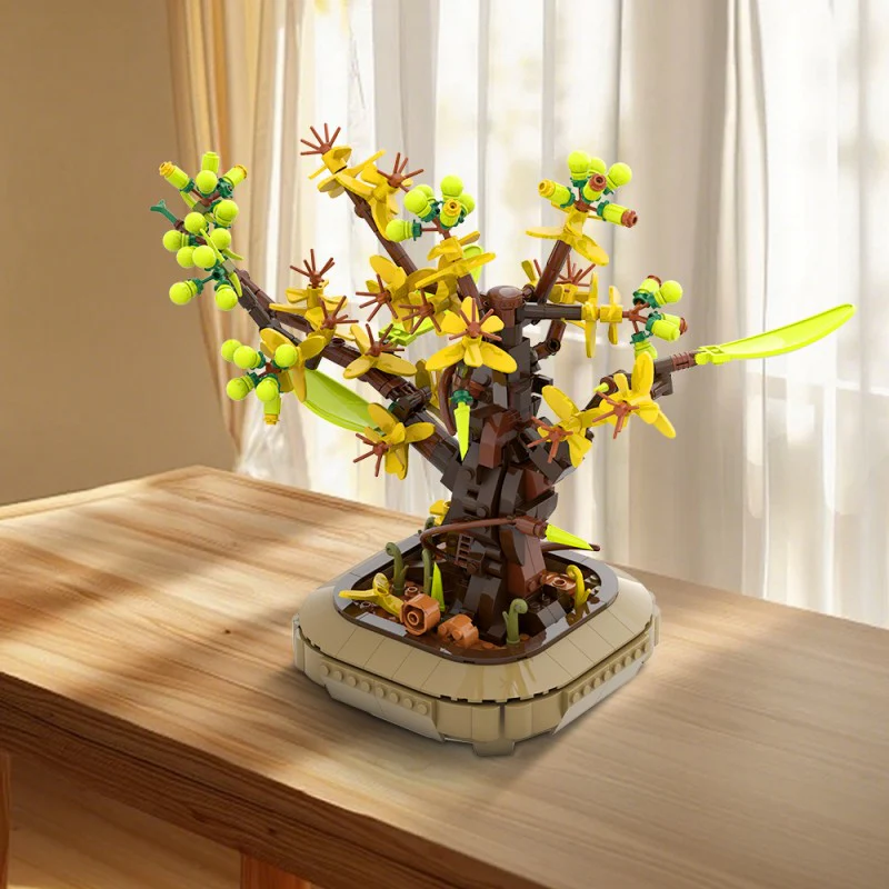 (Gobricks version) 643pcs MOC Apricot bonsai - Image 9