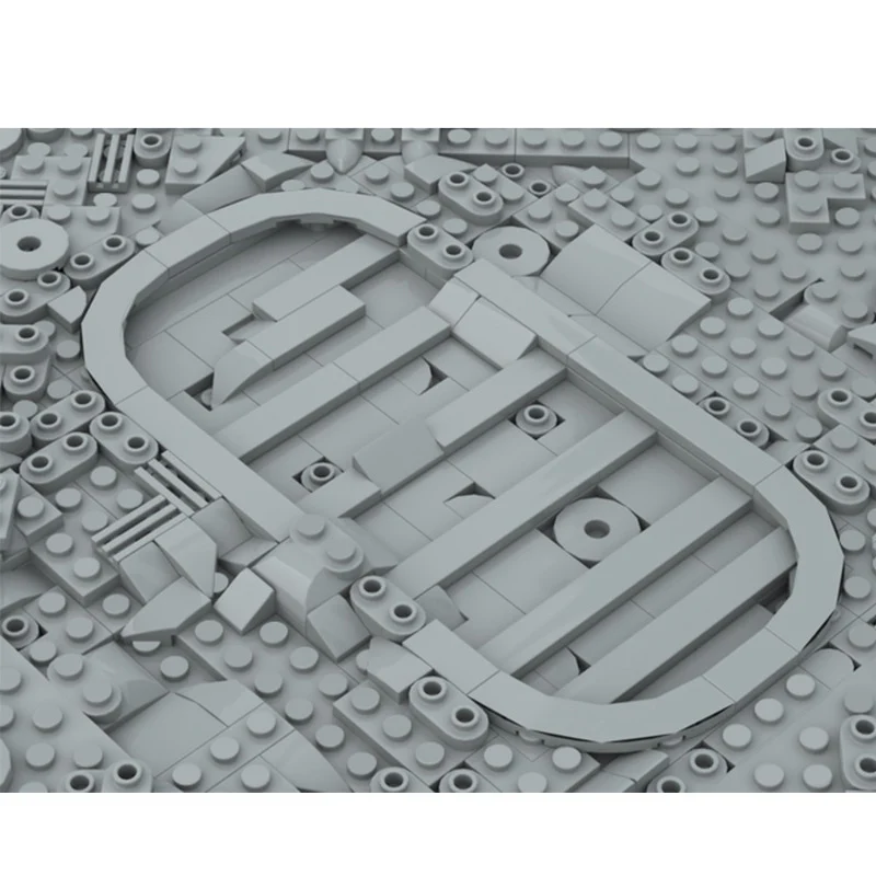 (Gobricks version) 665 pcs MOC-134134 Footprint on the Moon - Image 2