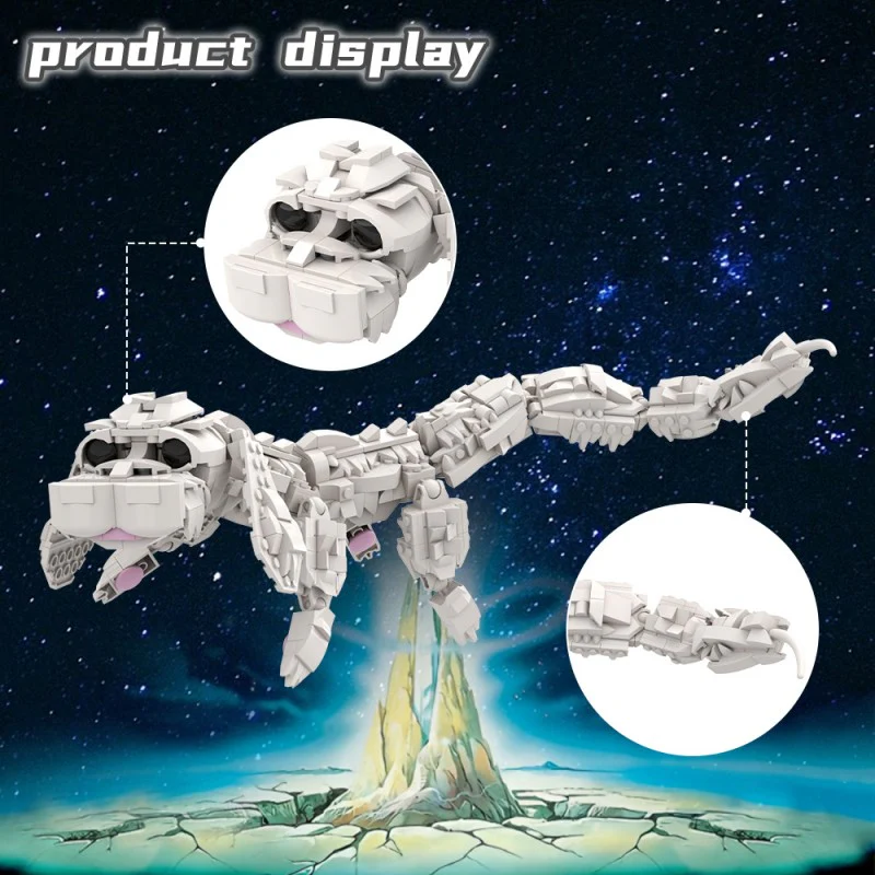 (Gobricks version) 665pcs MOC Great Demon Realm Falkor Dragon - Image 10