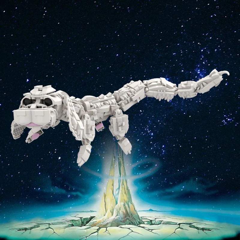 (Gobricks version) 665pcs MOC Great Demon Realm Falkor Dragon - Image 11