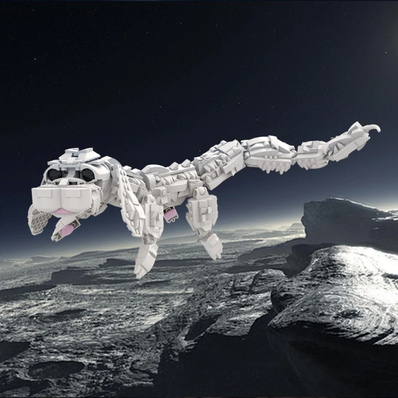 (Gobricks version) 665pcs MOC Great Demon Realm Falkor Dragon - Image 12