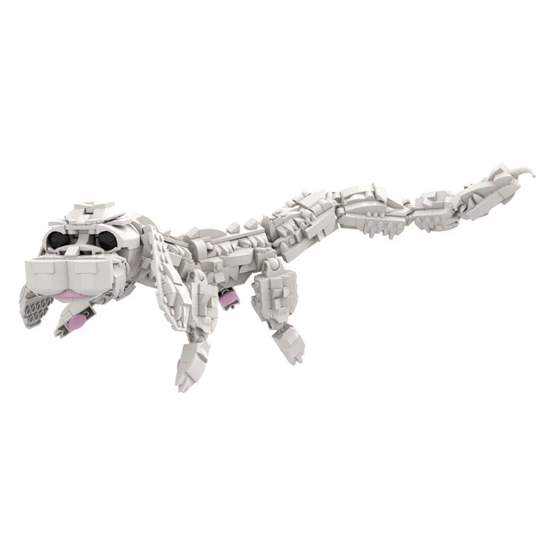 (Gobricks version) 665pcs MOC Great Demon Realm Falkor Dragon - Image 3