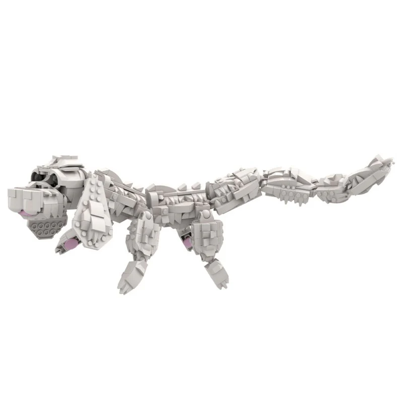 (Gobricks version) 665pcs MOC Great Demon Realm Falkor Dragon - Image 4