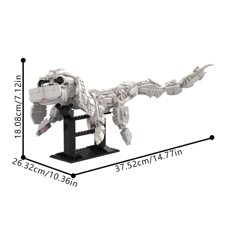 (Gobricks version) 665pcs MOC Great Demon Realm Falkor Dragon - Image 9
