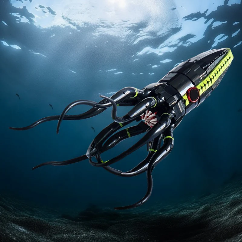 (Gobricks version) 674pcs MOC-220370 Giant Squid - Image 8