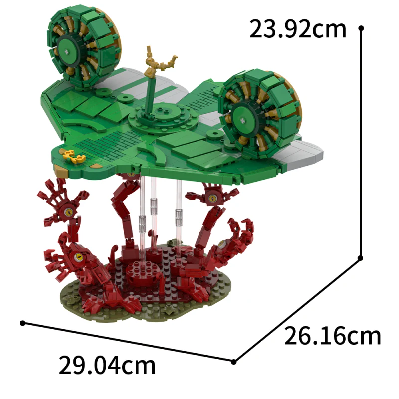 (Gobricks version) 679pcs MOC Zelda - Zonau Wind Wing - Image 6