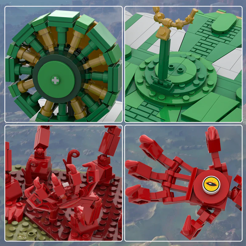 (Gobricks version) 679pcs MOC Zelda - Zonau Wind Wing - Image 8