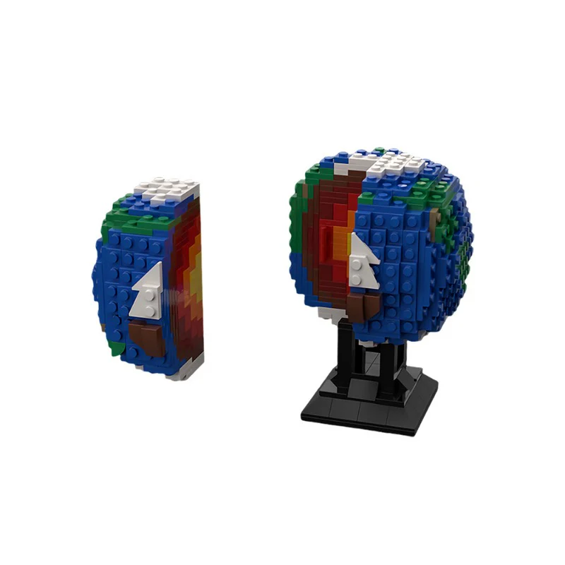 (Gobricks version) 682pcs MOC Earths Layers LEGO Compatible - Image 5