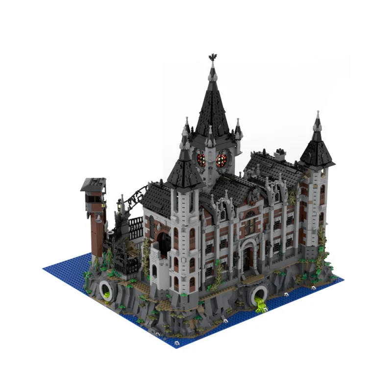 (Gobricks version) 6833pcs MOC-158329 Modular Arkham Asylum - Image 2