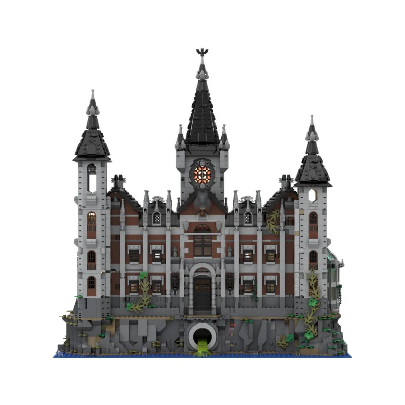 (Gobricks version) 6833pcs MOC-158329 Modular Arkham Asylum - Image 3