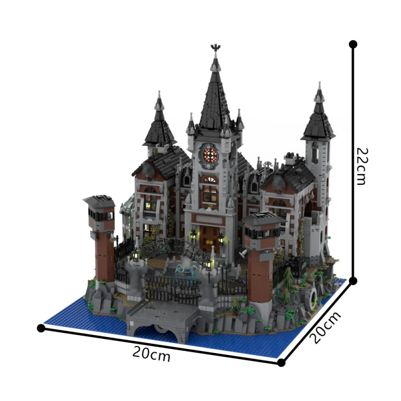 (Gobricks version) 6833pcs MOC-158329 Modular Arkham Asylum - Image 4