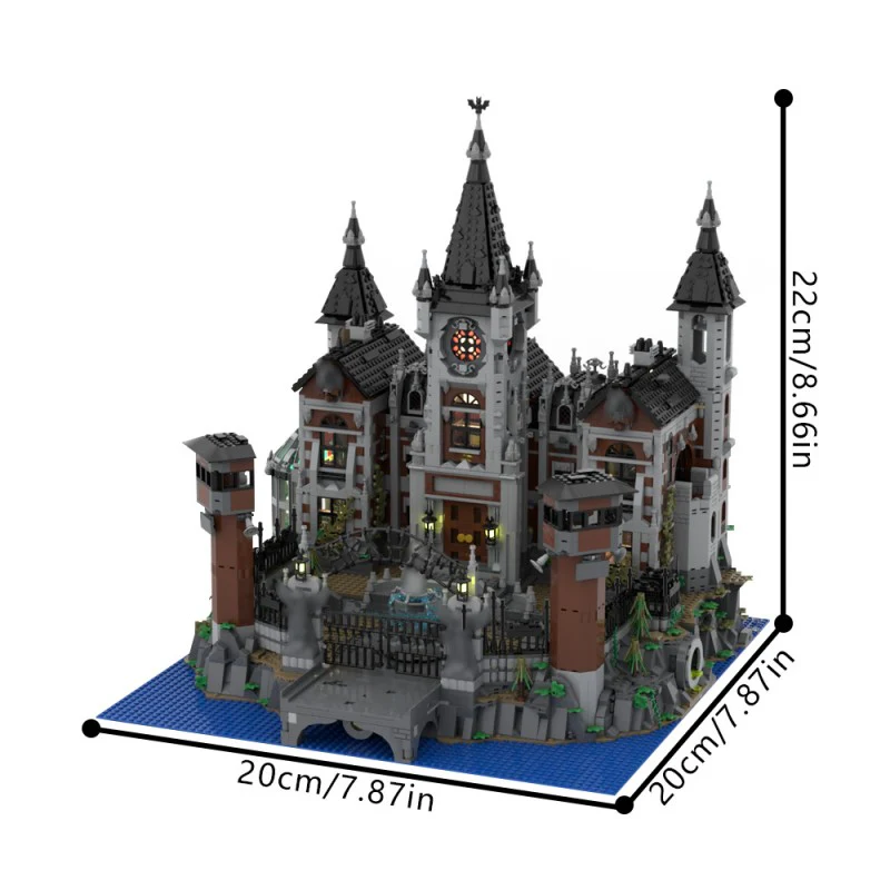(Gobricks version) 6833pcs MOC-158329 Modular Arkham Asylum - Image 5