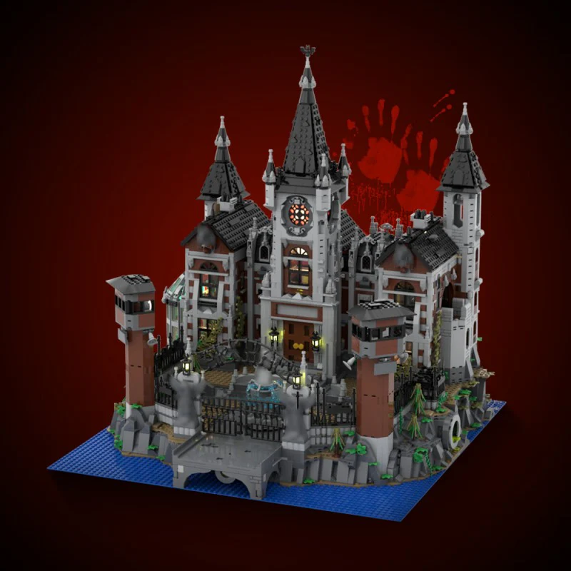 (Gobricks version) 6833pcs MOC-158329 Modular Arkham Asylum - Image 6