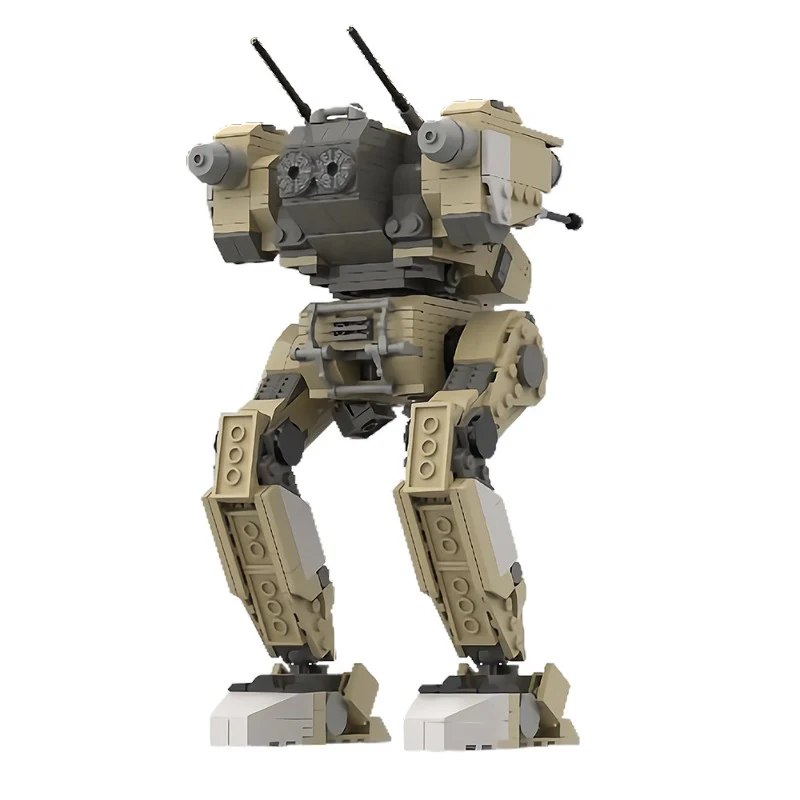 (Gobricks version) 687pcs MOC-171663 Flea Battlemech (desert camo) - Image 2