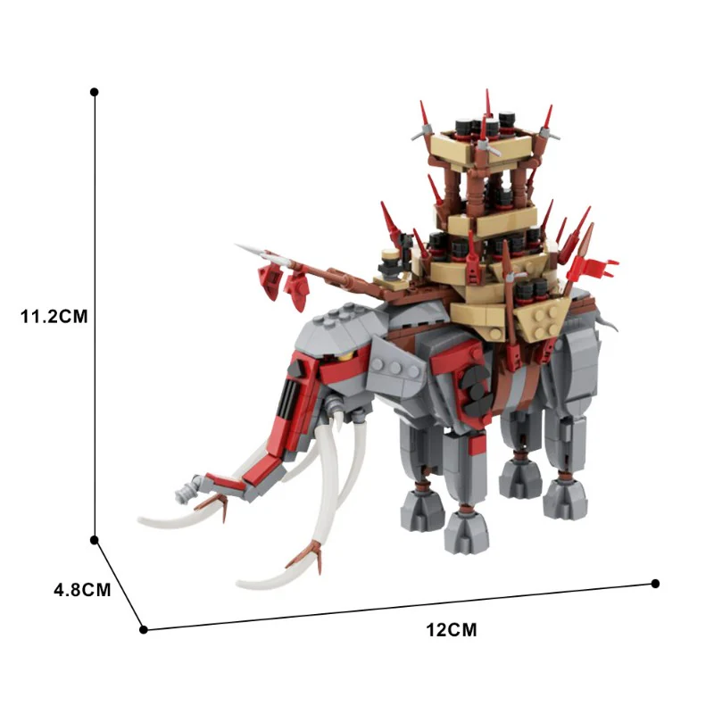 (Gobricks version) 688 pcs MOC-76558 Mumakil Oliphant - Image 3