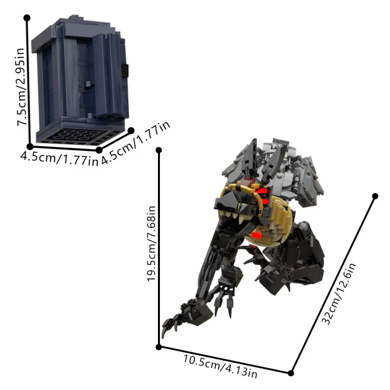 (Gobricks version) 692pcs MOC-206042 Sutekh (Doctor who) and Tardis - Image 4