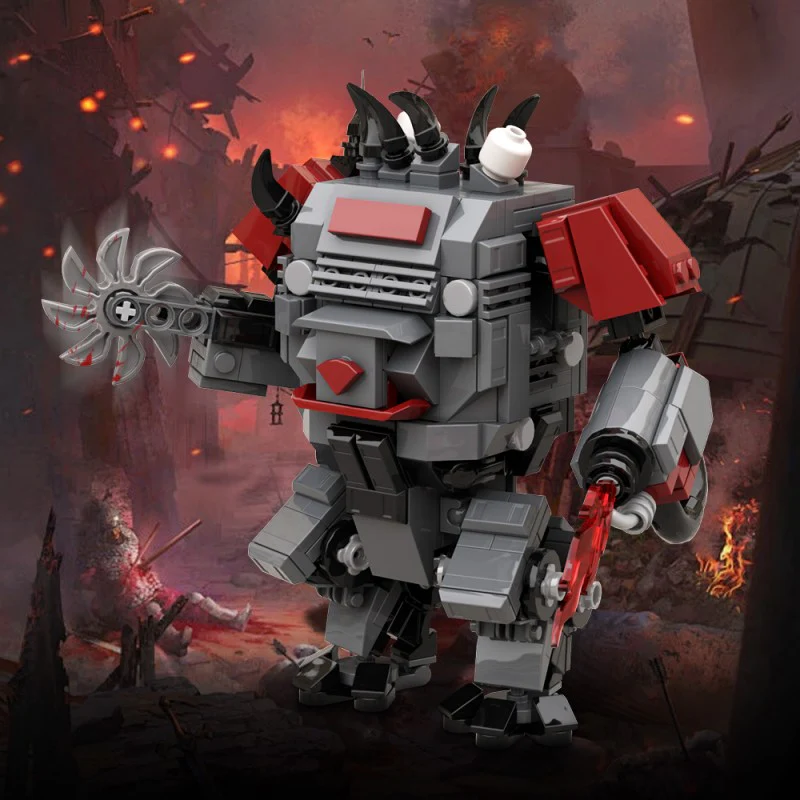 (Gobricks version) 697pcs MOC Helldivers Hulk Scorcher - Image 10