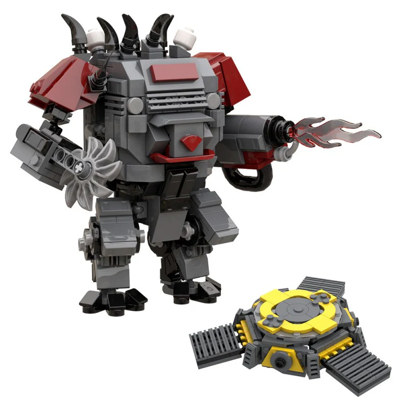 (Gobricks version) 697pcs MOC Helldivers Hulk Scorcher - Image 4