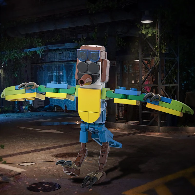 (Gobricks version) 70PCS MOC Indigo Park - Magic Parrot - Image 2
