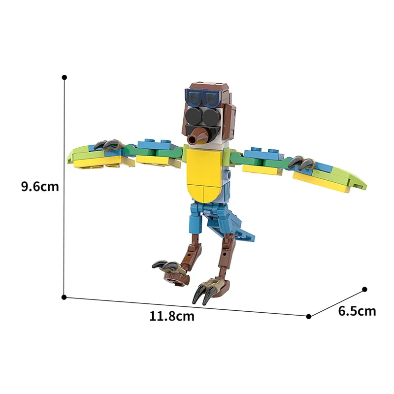 (Gobricks version) 70PCS MOC Indigo Park - Magic Parrot - Image 9