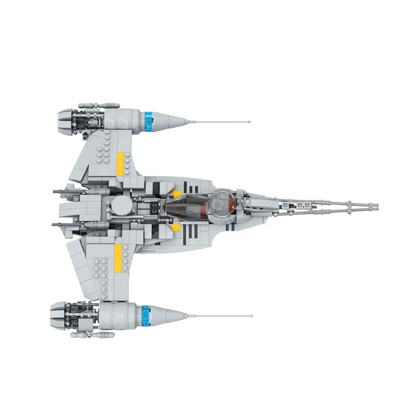 (Gobricks version) 719 pcs MOC-99932 The Mandalorian - Din Djarin's N-1 Starfighter - Image 2