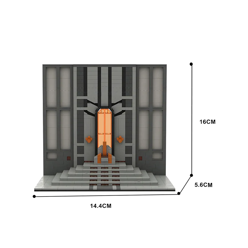 (Gobricks version) 727pcs MOC-146841 Mandalore Throne Room - Image 4