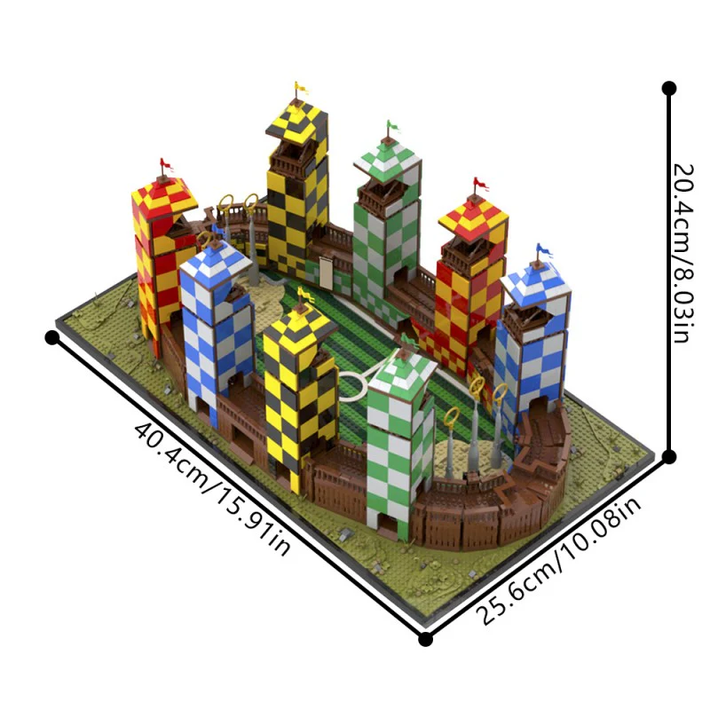 (Gobricks version) 7398pcs MOC-210158 Wizarding Sport Stadium - Image 5