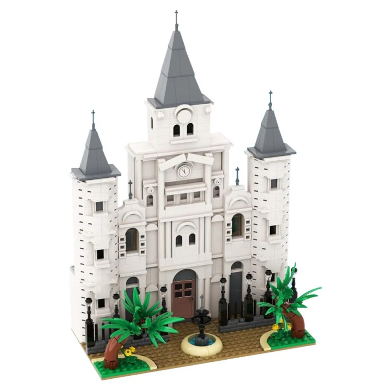 (Gobricks version) 740pcs MOC-212793 St. Louis Cathedral - for River Steamboat 21356 - Image 2