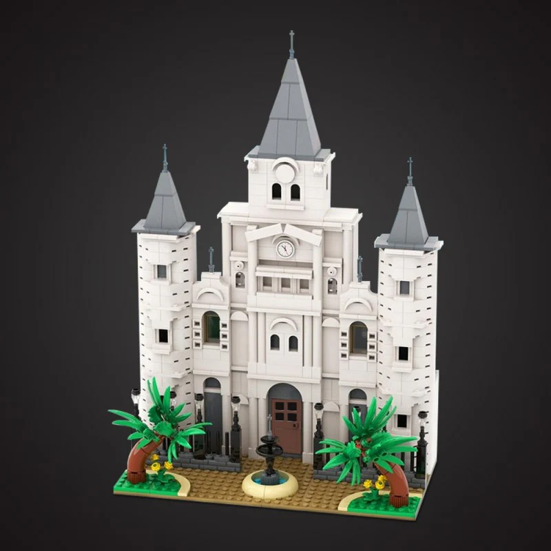 (Gobricks version) 740pcs MOC-212793 St. Louis Cathedral - for River Steamboat 21356 - Image 5