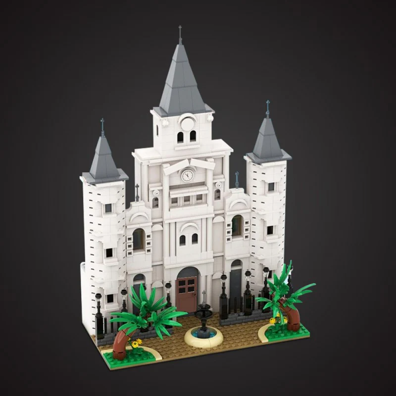 (Gobricks version) 740pcs MOC-212793 St. Louis Cathedral - for River Steamboat 21356 - Image 6