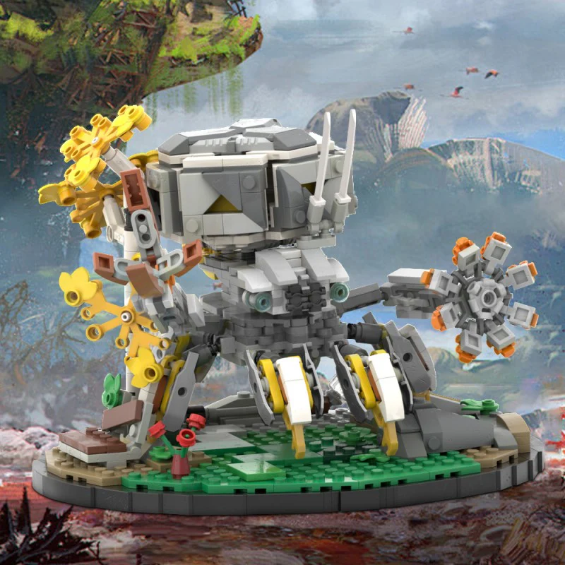 (Gobricks version) 745pcs MOC-220344 Horizon Zero Dawn - Shellwalker With Base - Image 5