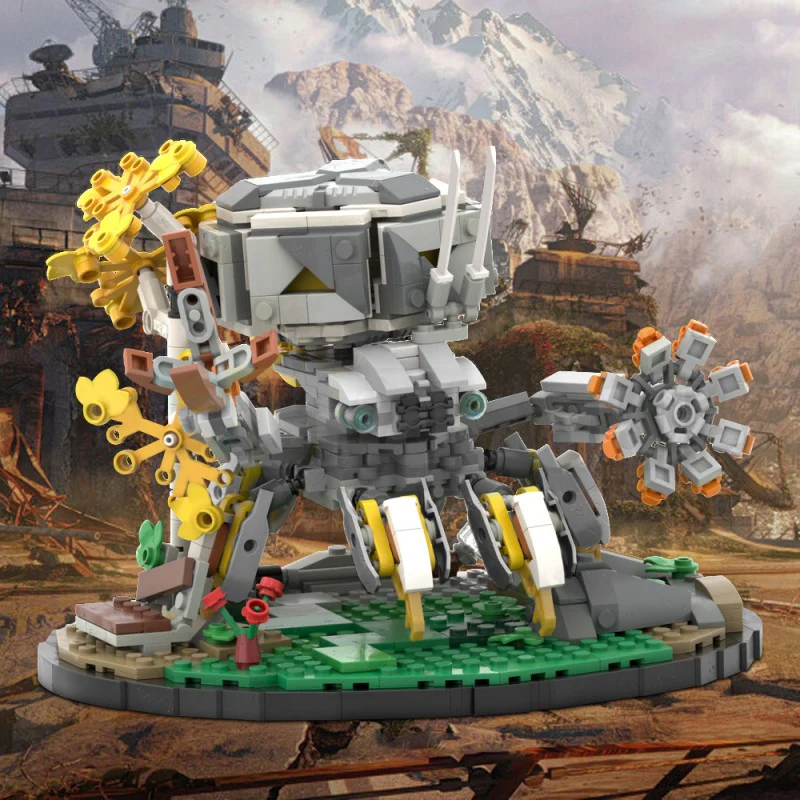 (Gobricks version) 745pcs MOC-220344 Horizon Zero Dawn - Shellwalker With Base - Image 6