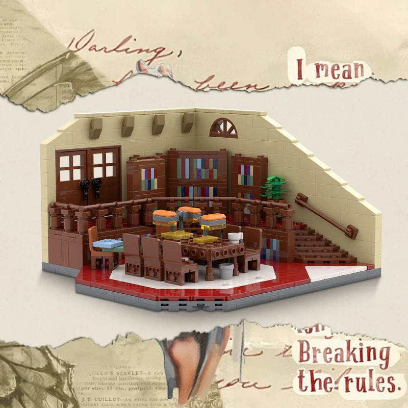 (Gobricks version) 758pcs MOC-99148 Buffy the Vampire Slayer: Sunnydale High School Library - Image 10