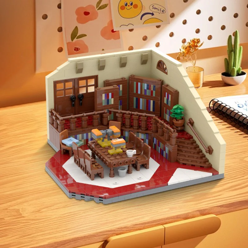 (Gobricks version) 758pcs MOC-99148 Buffy the Vampire Slayer: Sunnydale High School Library - Image 11