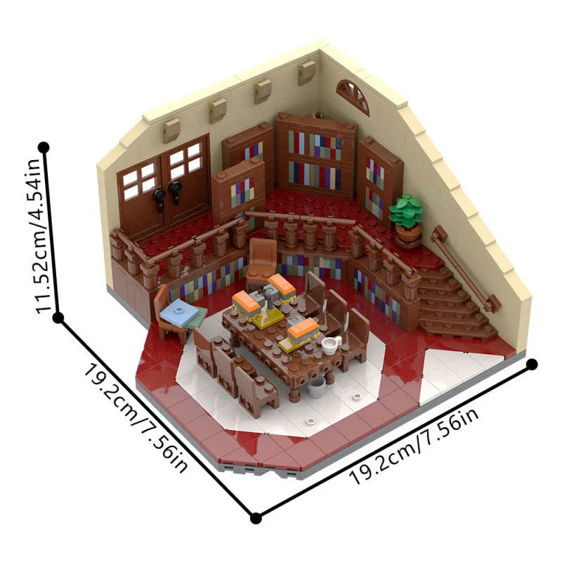 (Gobricks version) 758pcs MOC-99148 Buffy the Vampire Slayer: Sunnydale High School Library - Image 7