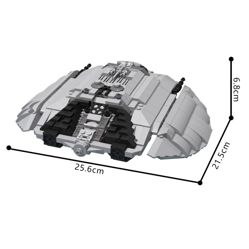 (Gobricks version) 765pcs MOC-92915 Cylon Raider - Midi (Classic Battlestar Galactica) - Image 7