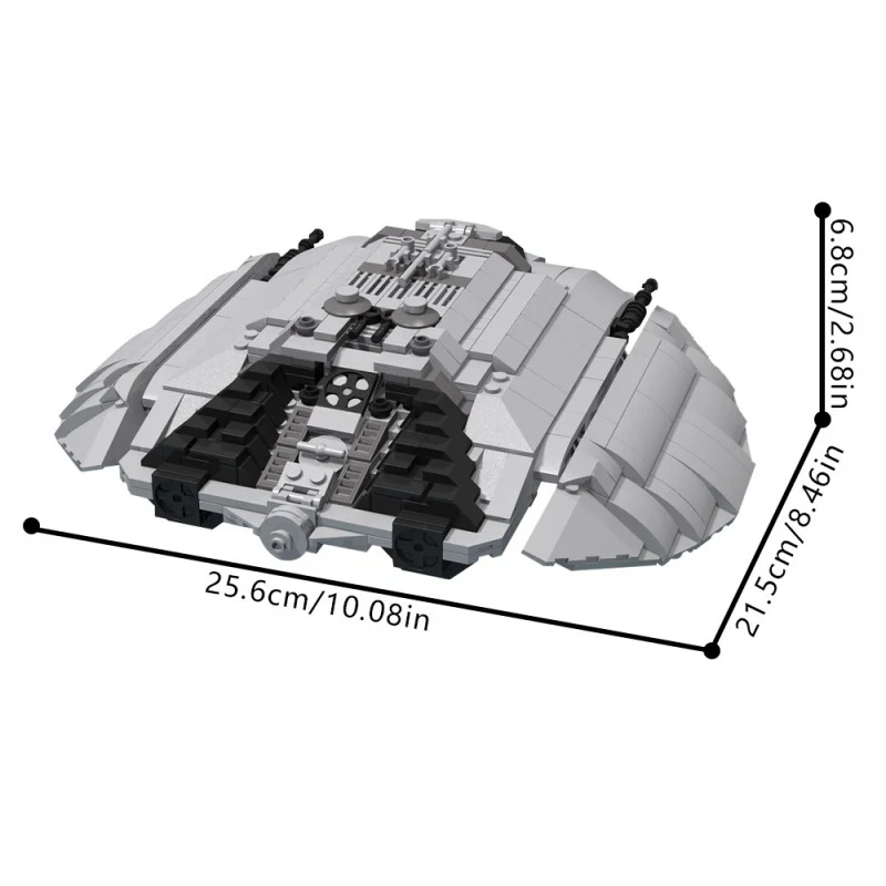 (Gobricks version) 765pcs MOC-92915 Cylon Raider - Midi (Classic Battlestar Galactica) - Image 8