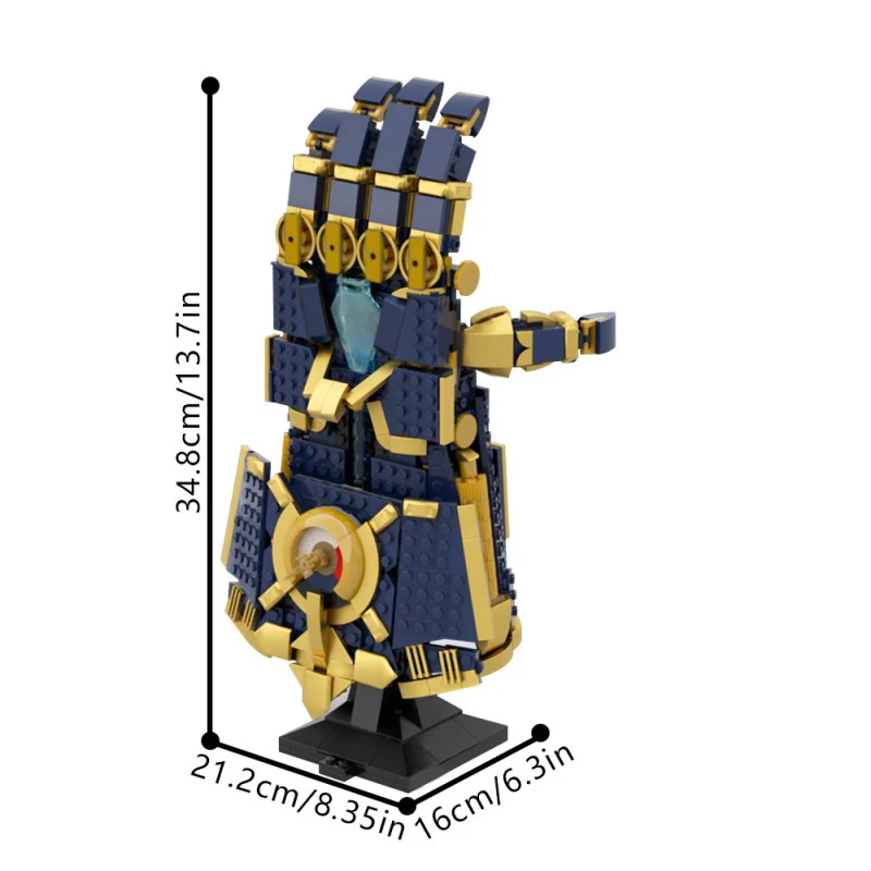 (Gobricks version) 776pcs MOC-222224 Vi's Atlas Gauntlet - Netflix Arcane: League of Legends - Image 6