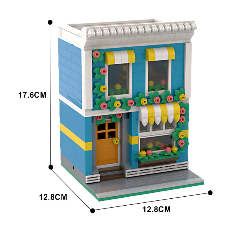 (Gobricks version) 400PCS+ MOC-136491 Flower shop - Image 3